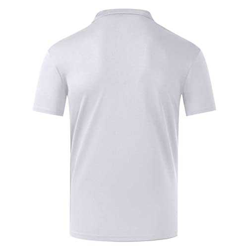 Polo Shirts for Women UK Solid Color Quick Dry Ladies Golf Clothing Short Sleeve Shirt Stand Collar with Half Buttons Women's Polos Sports Tennis Tops Oversize Loose for Outdoor Summer
