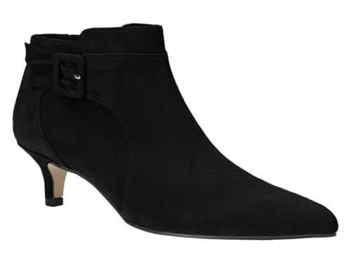 Juliet Holy Womens Pointed Toe Ankle Boots Kitten Heels Faux Suede Booties Side Zipper Dress Shoes