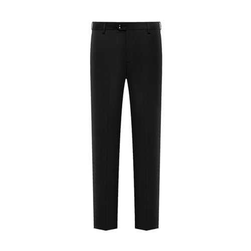 AMhomely Suit Trousers Men Regular High Waist Big & Tall Trousers Plus Size Smart Formal Business Trousers Pants Work Trousers Office Wear Straight Leg Dress Trousers Casual Suit Pants