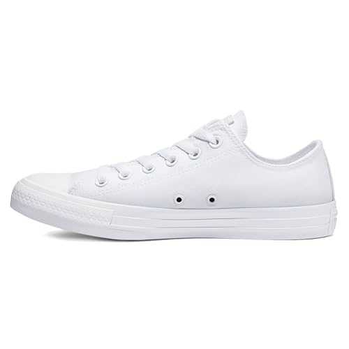 All Star Low Trainers White Mono Canvas - 6 UK