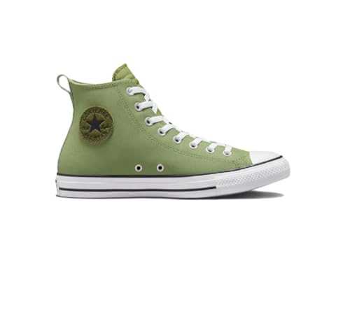 Chuck Taylor All Star Tec Tuff Hi Trainers, Green, Men's, A03407C (Alligator Friend/Grassy/Black, UK Footwear Size System, Adult, Men, Numeric, Medium, 9)