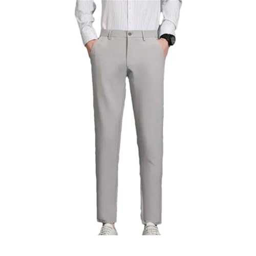 Man Tressed Slim Fit Suits Gray Work Trousers for Office Slacks Designer Clothes Pants