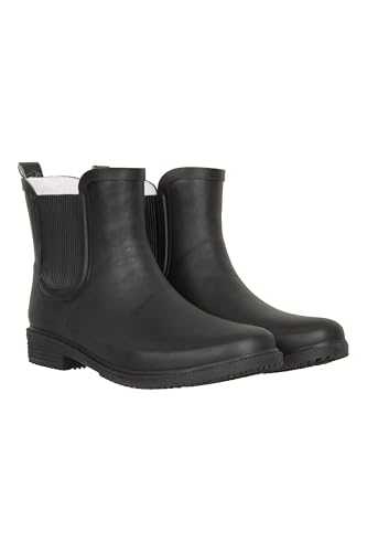 Mountain Warehouse Womens Ankle Wellies - Waterproof & Easy to clean Rainboots - Best for Autumn, Winter, Winter Hiking, Trekking, Outdoors & Walking