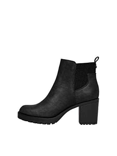 ONLY Women Chelsea Boots with Heel | Ankle Shoes | Bootie Boots Without Closure ONLBARBARA