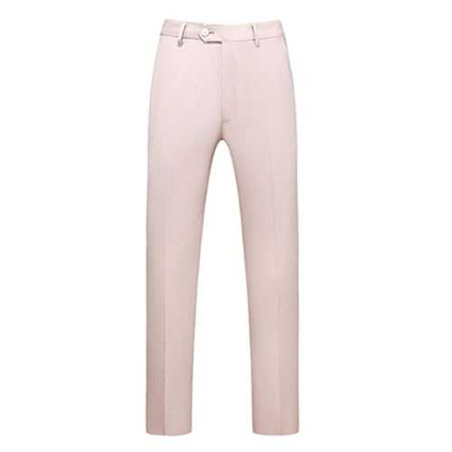 Mens Chino Trousers Slim Fit Tapered Leg Dress Pants Classic Smart Casual Pants Stretch Chino Pants with Pockets Mens Formal Suit Trousers Work Dress Pants for Wedding Prom Blazer