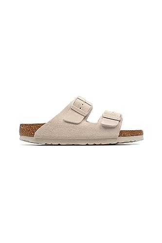 Arizona SFB Vl Slim White - Comfortable Suede Two Strap Sandal Size EU Colour Antique White