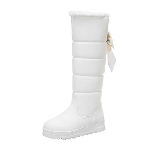 Women's Embroidered Cowboy Boots Sale,Winter Bootie for Women Ankle Wide Calf Chelsea Riding Wellies Square Toe Heel Booties Rubber Booties Ladies Waterproof Western Walking Boots Plus Size 3-7.5