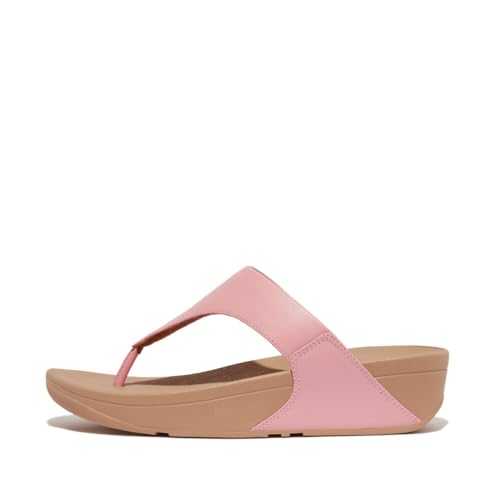 Women's LULU Leather Toepost Sandal, Pink, 3 UK