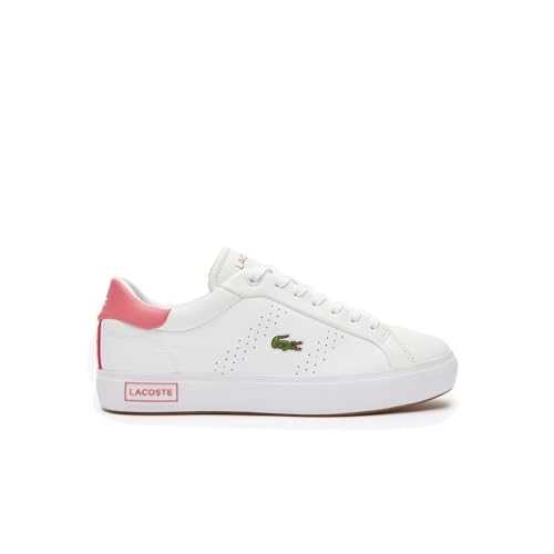 Women's Powercourt 2.0 Classic Tennis Court Trainers (White Pink, UK 5)