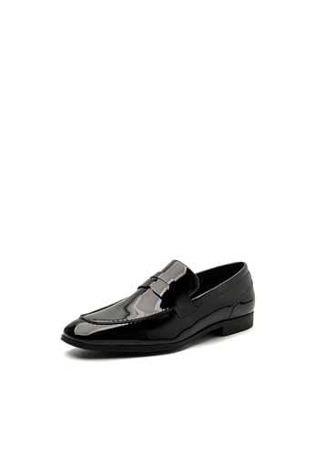 QUEEN HELENA U1801 Men's Elegant Shiny Loafers