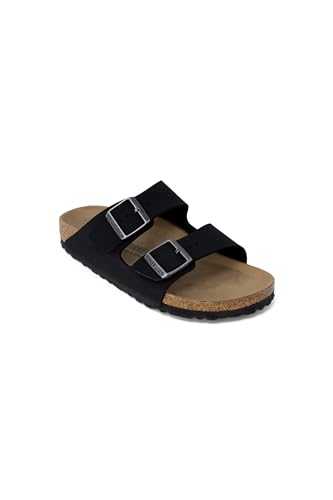 Women's Arizona Earthy Black Veg, Birkibuc Slippers