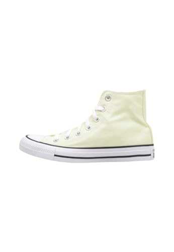 All Star Model A11754C Lemon Slushy, High Canvas Sneakers, Light Yellow, Unisex Shoes with Rubber Sole