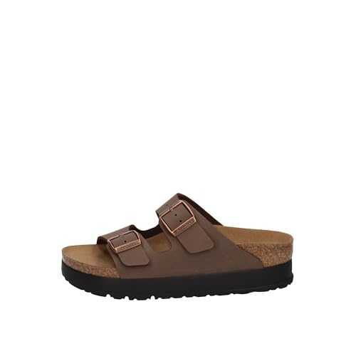 PAPILLIO by BIRKENSTOCK women's slippers 1027417 ARIZONA PAP FLEX PLATFORM size 35 Mocca