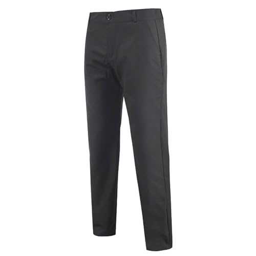 Black Cargos Mens Formal Trousers Black Suit Slim Fit Work Trousers Men Business Casual Pants Regular Fit Wrinkle-Resistant Formal Trousers Solid Color Lounge Pants Trousers Casual Smart Mens