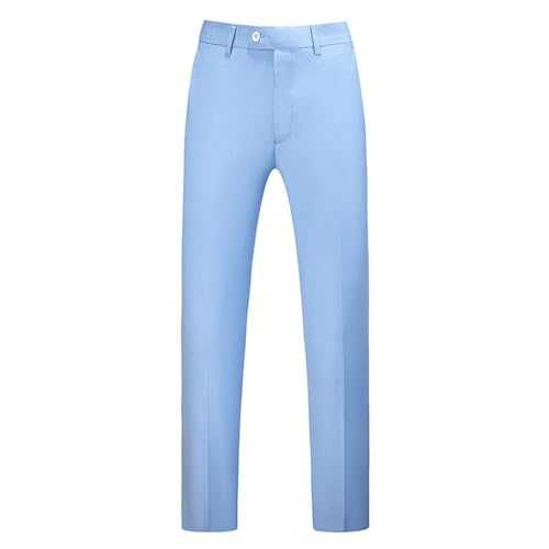 Mens Dress Pants Stretch Slim Fit Front Flat Casual Smart Trousers Lightweight Business Suit Pants Formal Trousers for Men UK