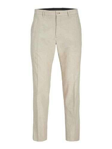 JACK & JONES Men's Jprriviera Linen Trouser Slim Fit Sn Suit