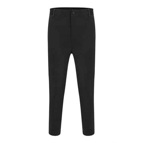 Mens Formal Stretch Trousers: Slim Fit Dress Trousers Men Business Casual Office Work Smart Pants Flat Front Straight Fit Pants Solid Color Casual Pants for Daily Skinny Strech Pants