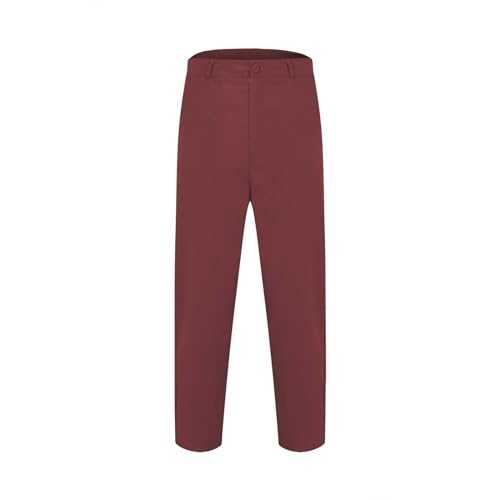 Formal Trousers Men Slim Fit - Wide Suit Trousers Regular Fit Solid Dress Trousers Comfortable Ice Silk Pants Wrinkle-Resistant Flat-Front Hidden Expandable Waistband Pant Straight Trousers