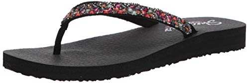 Women's Flip-Flop, Black Multi, 5 UK