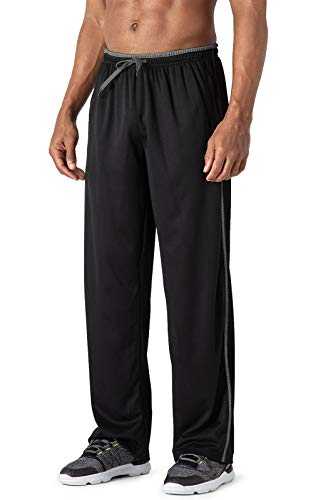 MAGCOMSEN Mens Tracksuit Bottoms Open Hem Lightweight Quick Dry Joggers Trousers Drawstring Lounge Pants Zip Pockets Sweatpants