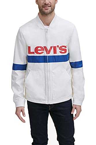 Levi's Men's Lightweight Retro Varsity Bomber Jacket Windbreaker