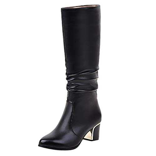 Warm Ankle Boots PU Leather Women's Booties Winter Shoes Boots Comfortable Shoes Outdoor Boots Warm Slip On Boots Indoor Outdoor Women's Ankle Boots Short Boots Non-Slip