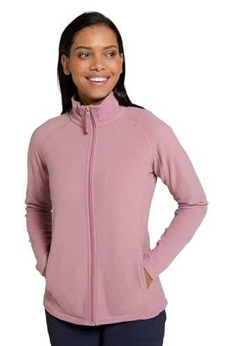 Mountain Warehouse Raso Womens Fleece - Soft Touch Ladies Sweater Top with Full Zip, Microfleece - Best for Daily Use, Outdoors & Travelling