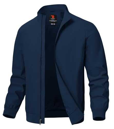Mens Lightweight Summer Casual Jackets Windbreaker Bomber Baseball Sports Cargo Jacket Outwear with Zip Pockets