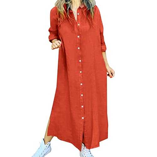 YOGALULU Women Bohemian Polka Dot Print Muslim Dress Long Sleeves Prayer Clothes Long Dress for Women Casual