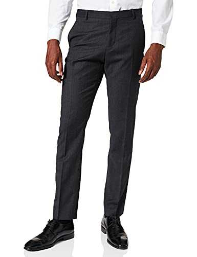 SELECTED HOMME Men's Slhslim-mylophil Dk TRS B Noos Suit Trousers, Grey (Dark Grey Melange Dark Grey Melange), W38 (Size: 106)
