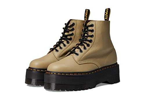 Women's 1460 Pascal Max Combat Boots, Pale Olive