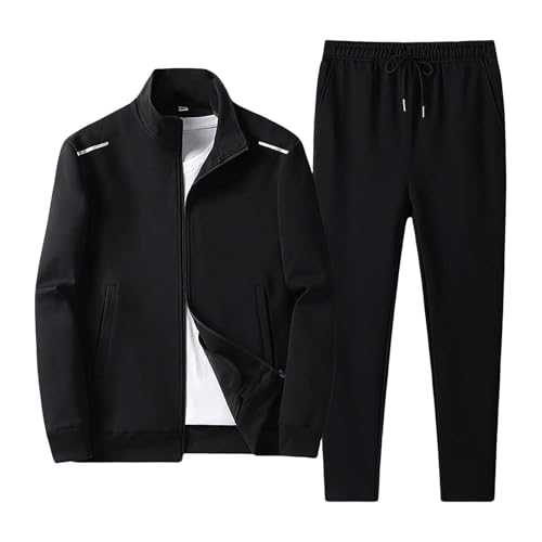 Cocila Tracksuit Mens Full Set Sports Sweater Windproof Bottoms Men Casual Sweatshirt Work Sweatpant Light and Breathable to Young Man Travel Suit Jogging Sweatsuit