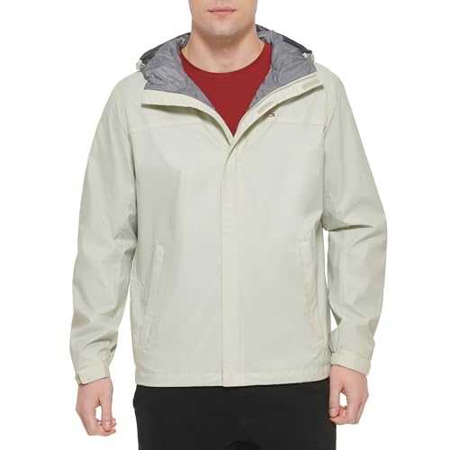 Tommy Hilfiger Men's Waterproof Breathable Hooded Jacket Raincoat