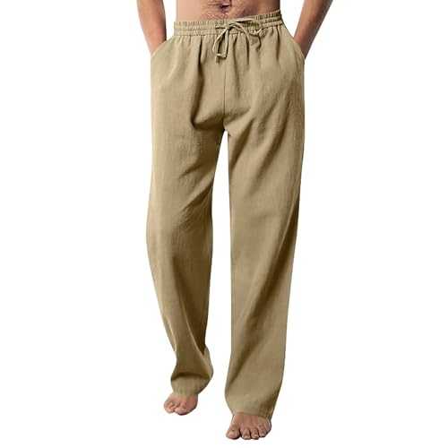 JiaMeng-ZI Men's Casual and Fashionable Solid Color Loose Pants Mens Tracksuit Joggers Slim-Fit