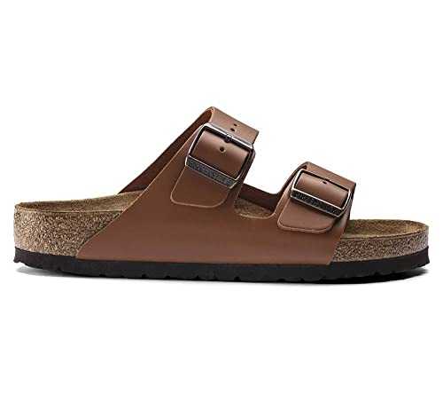 Men's Arizona Ginger Brown, Natural Leather Slippers