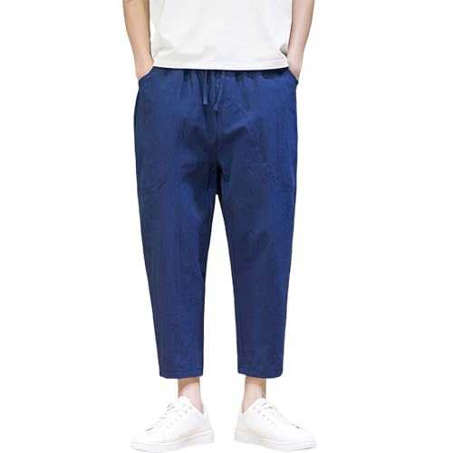 Cotton Linen Trousers Men Fishing Trousers for Men Work Trousers Men Golf Trousers for Men Regular Fit Causal Chinos Lightweight Tracksuit Bottoms Casual Work Pants Loose Fit Pants for Men