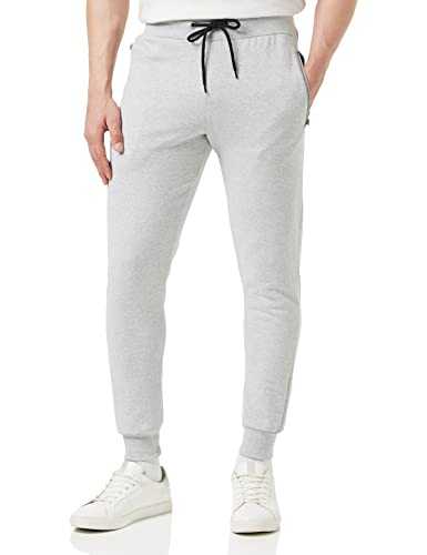 Bonjour® - Slim Fit Joggers for Men | Men's Joggers with Zip Pockets - Ideal for Every Day Wear - Breathable, Comfortable, Soft Feel Jogging Bottoms