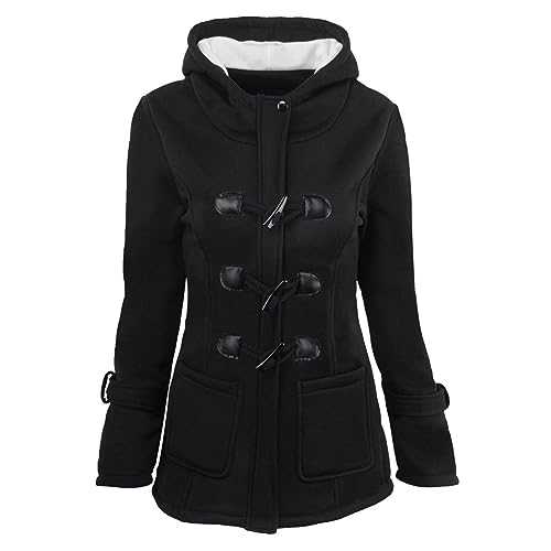 Winter Coats Women Warm Faux Fur Lining Hooded Coat Ladies Plus Size Thicken Jackets Mid-Long Outwear long faux fur coats ladies long black padded coats womens rain coats waterproof