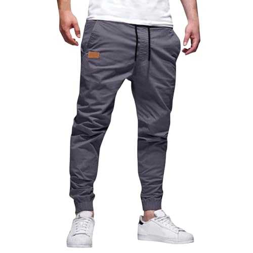 TOPJIAO Men's Cargo Trousers Mens Pants Sweatpants Lightweight Loose Straight Multi Pocket Mens Work Trousers Slim Fit Electrician Trousers Work Utility & Safety Trousers Summer Work Trousers Men