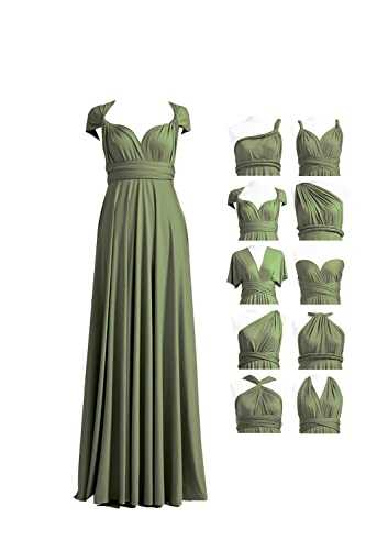 Multiway Bridesmaid Dresses, Infinity Dress with Bandeau, Multi Way Wrap Dress, Long, Plus Size, Prom Evening Gown Wedding Guest