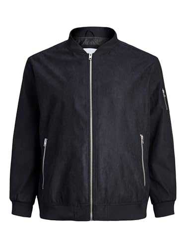 JACK & JONES Mens Puffer Jacket Windproof Full Zip Stand up Collar Long Sleeve Jackets for Men, Size- S to 2XL