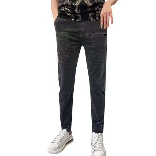 Mens Tracksuit Slim Fit Bottoms Joggers Fall Regular Sweatpant Classic Trouser Plain Casual Work Drawstring Pant Men's Casual Warm Comfortable Sweatpant Track Pant Pockets Training Gym Running Grey