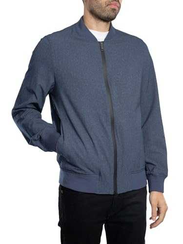 Ted Baker Men's Elmhurst Tech Bomber Jacket, Dark Blue