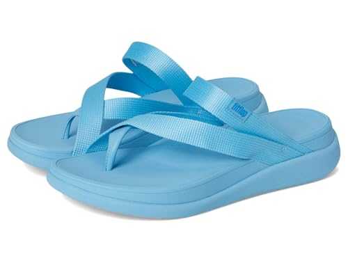 Women's F-Mode Go Webbing Flatform Sling Toe-Post Sandals Wedge