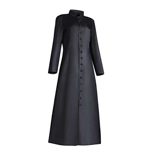 Women's Cassock Robe Church Robe Choir Minister Clergy Pulpit Liturgical Catholic Pirate Coat Pirate Frock Winter Coat Sexy Steampunk Costume Plus Size Victorian Jacket Modern Vampire Sale Clearance