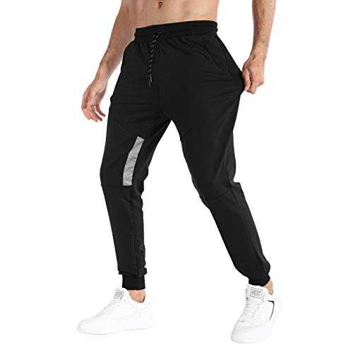 iCKER Joggers trousers Mens Elastic Sweatpants Tracksuit Bottoms with Pockets Slim Fit Sports pants