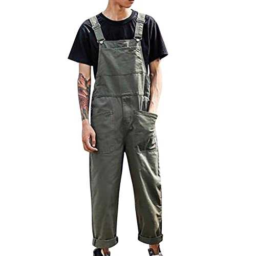 Jeans Dungarees Men's Overalls Baggy Streetwear Punk Trousers Leisure Dungarees 90s Jeans Jumpsuit Wide Destroyed Hip Hop Jogger Cargo Pants