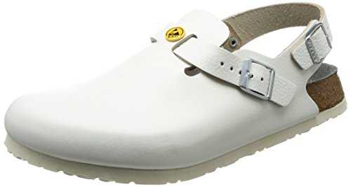 Fußbett, Women's LINZ Shoe Anti-Static/Natural Leather White Size 37 - Narrow Footbed.
