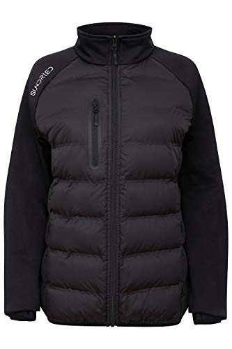 Sundried Womens Hybrid Sport Casual Puffer Jacket Warm Quilted Padded All Seasons Coat