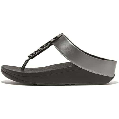 Women's Halo Bead-Circle Metallic Toe-Post Sandals